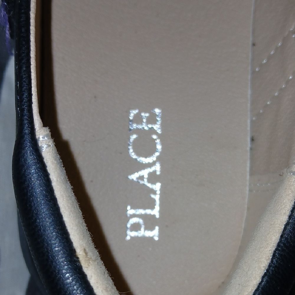 The Childrens Place Black Dress Shoes Girls Size 1 - Picture 3 of 5